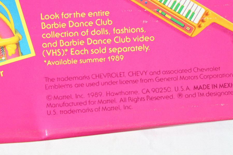 Barbie Dance Club Dancetime Shop Mattel New In Box 1989