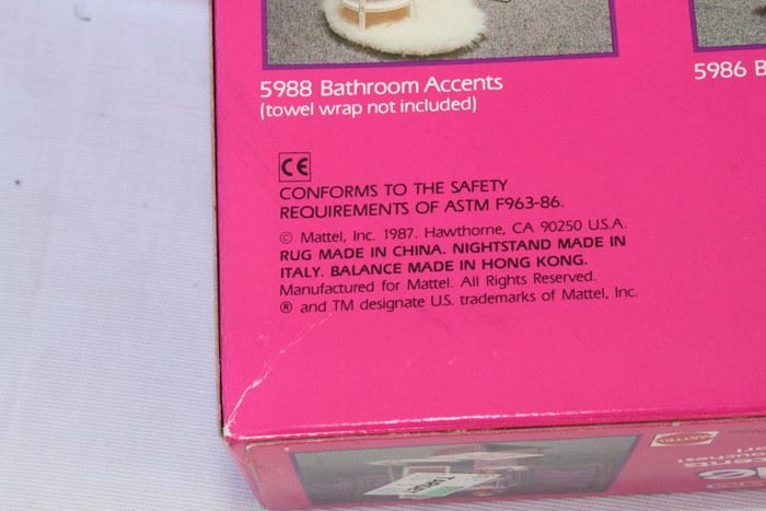 Sweet Roses Barbie Bedroom Accents Mattel New In Box 1987 [Photo 3]