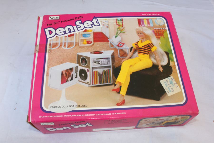 Sears Den Set Playset For 11 1/2' Fashion Dolls New In Box [Photo 1]