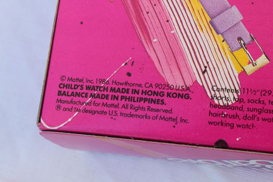 Funtime Barbie Hot Watch Look Mattel New In Box 1986 [Photo 5]