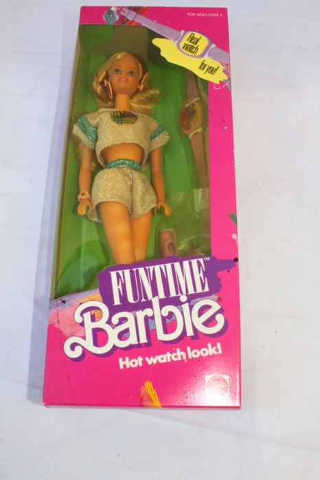 Funtime Barbie Hot Watch Look Mattel New In Box 1986