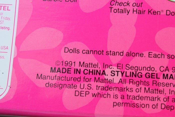 Totally Hair Barbie Mattel New In Box 1991 [Photo 4]
