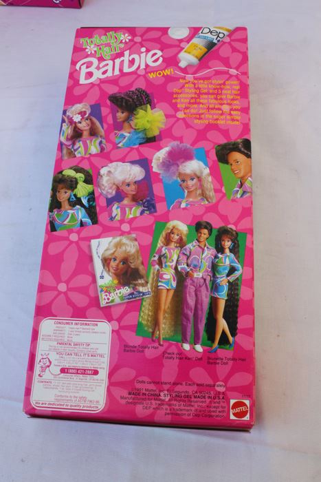 Totally Hair Barbie Mattel New In Box 1991 [Photo 3]