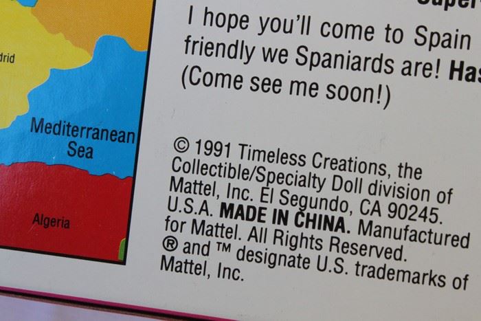 Spanish Barbie Mattel New In Box 1991 [Photo 4]