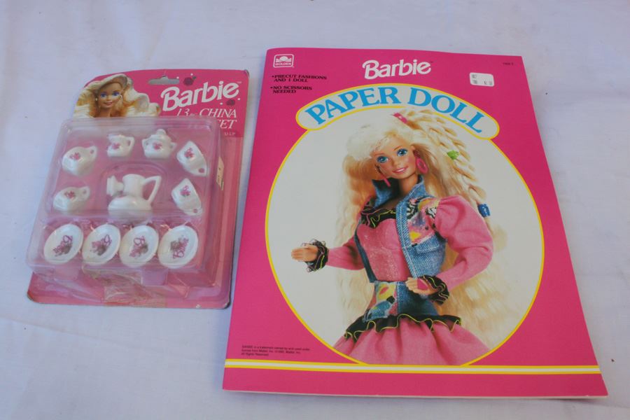 (4) Mattel Lot Paper Dolls China Sets [Photo 1]