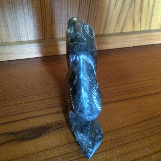 Canada Eskimo Art Esquimau Bird Stone Carving [Photo 4]