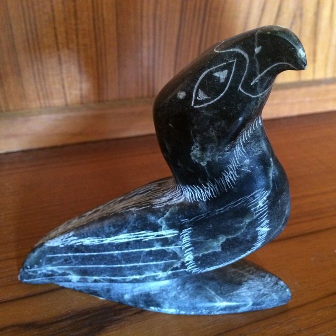 Inuit Eskimo Soapstone Carving newest ( Bird)