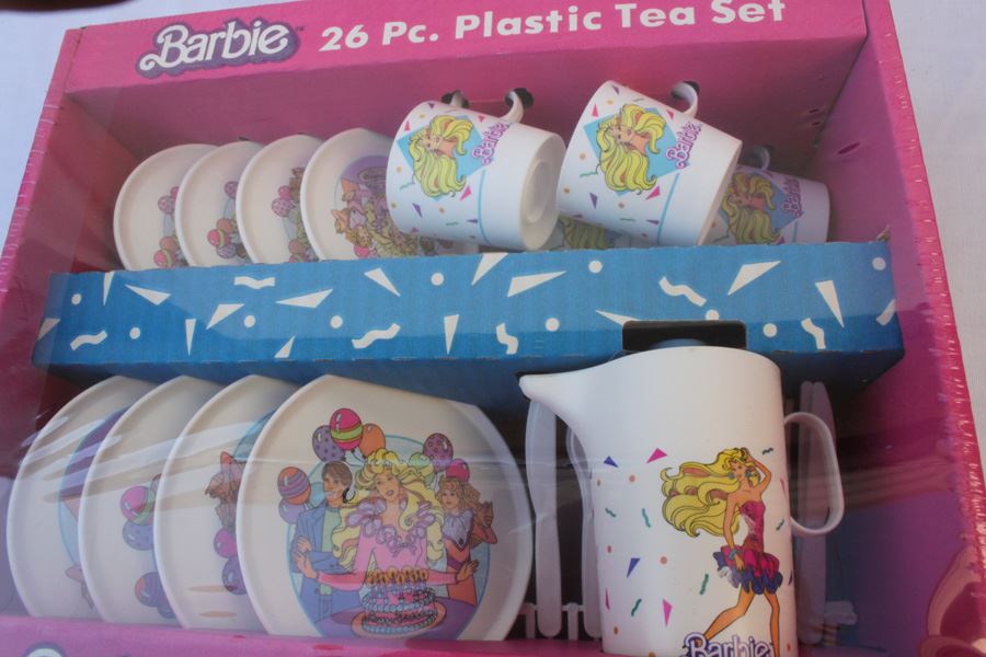 plastic barbie set