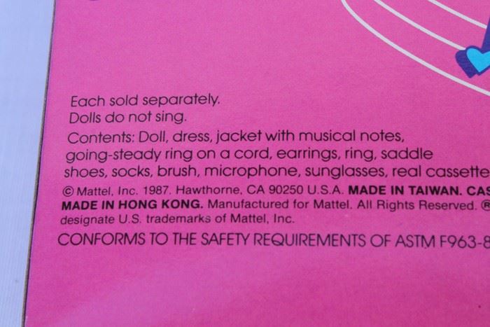 Barbie Sensations Mattel New In Box 1987 [Photo 4]