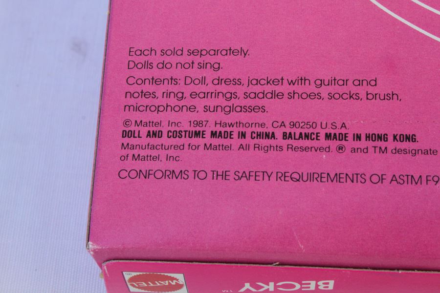 Barbie Sensations Becky Mattel New In Box 1987 [Photo 4]