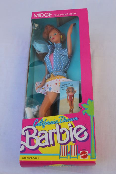 California Dream Barbie Midge With Comic Book Mattel New In Box 1987 [Photo 1]