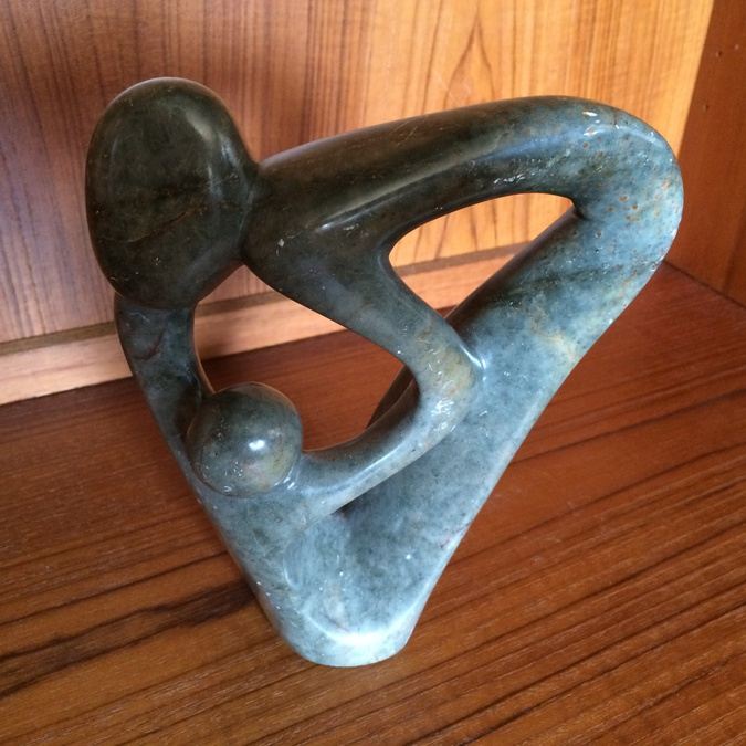 Mother and Child Marble Sculpture
