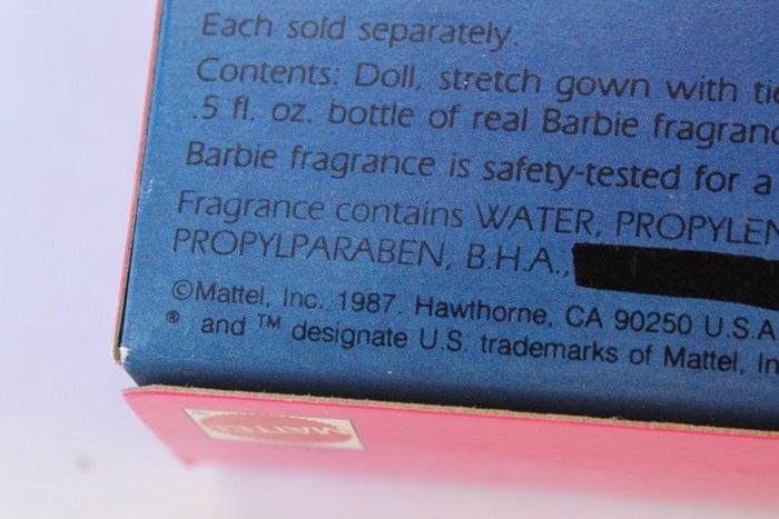 Perfume Pretty Barbie Mattel New In Box 1987 [Photo 5]