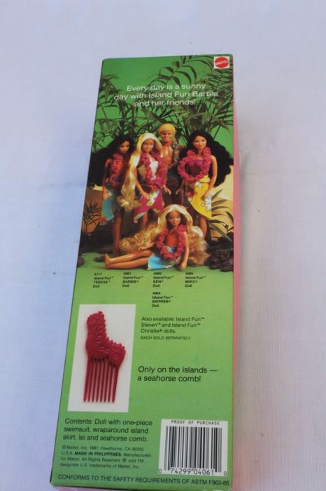Island Fun Barbie Mattel New In Box 1987 [Photo 3]