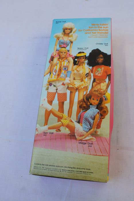 California Barbie Ken Doll Mattel New In Box With Comic Book 1987 [Photo 5]