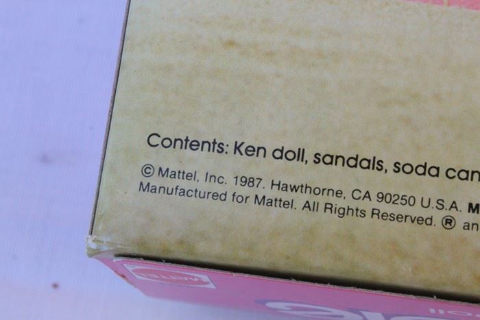 California Barbie Ken Doll Mattel New In Box With Comic Book 1987 [Photo 6]
