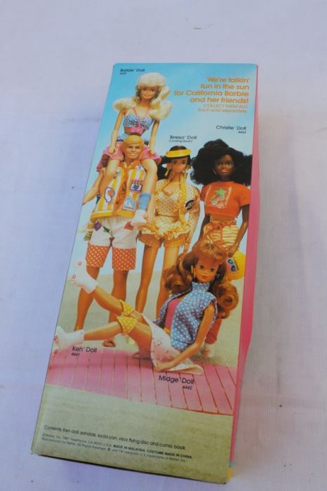 California Barbie Ken Doll Mattel New In Box With Comic Book 1987 [Photo 4]