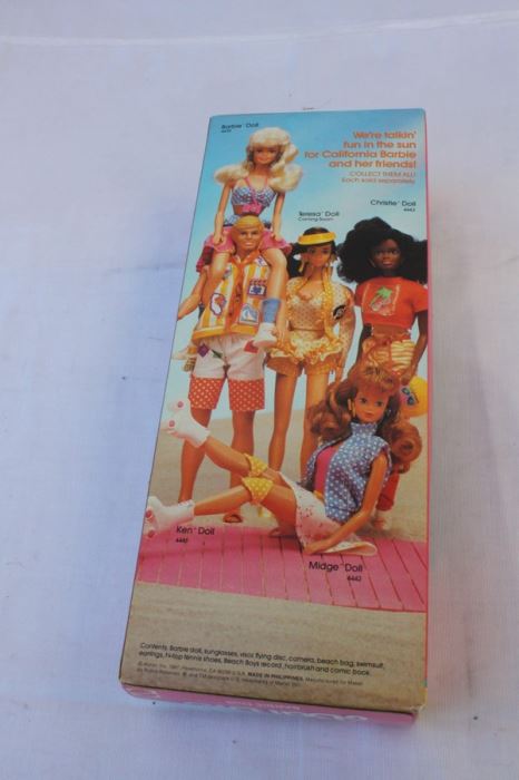 California Barbie Barbie The Beach Boys Mattel New In Box With Comic Book 1987 [Photo 3]