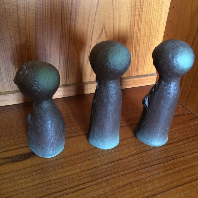 (3) Pottery Figures [Photo 7]