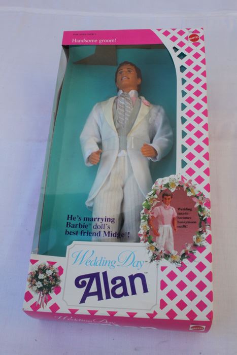 Wedding Day Alan Doll Mattel New In Box 1990