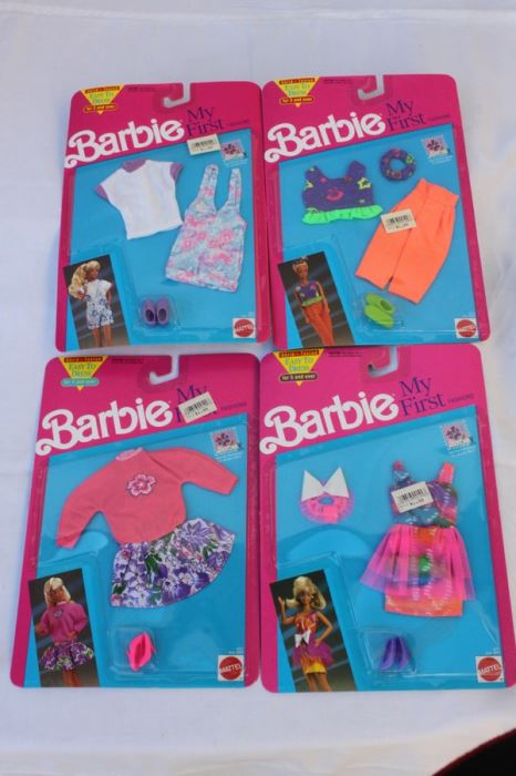 My First Barbie Outfits Clothing Mattel New On Card 1991 [Photo 1]