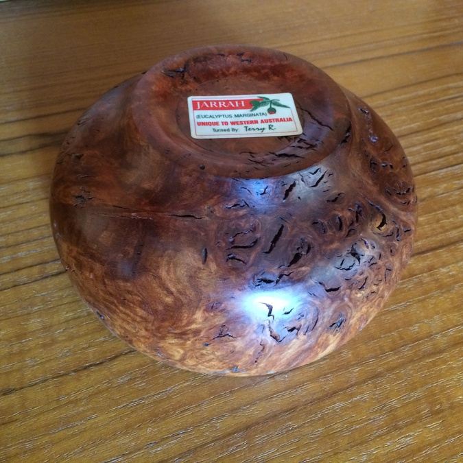 Jarrah Eucalyptus Marginata Bowl - Turned by Terry R. [Photo 4]