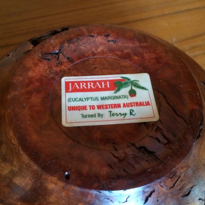Jarrah Eucalyptus Marginata Bowl - Turned by Terry R. [Photo 3]