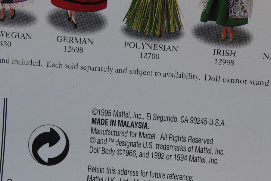 Indian Barbie Collector Edition Mattel New In Box 1995 [Photo 4]