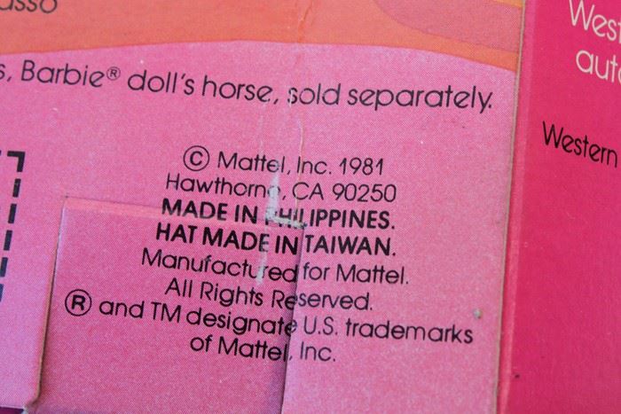 Western Skipper Barbie Mattel New In Box 1981 [Photo 4]