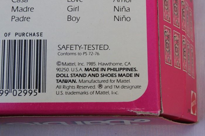 Peruvian Barbie Mattel New In Box 1985 [Photo 4]