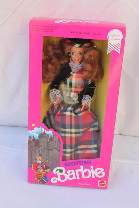 Scottish Barbie Mattel New In Box 1990