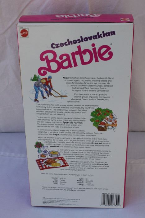 Czechoslovakian Barbie Mattel New In Box 1990 [Photo 3]