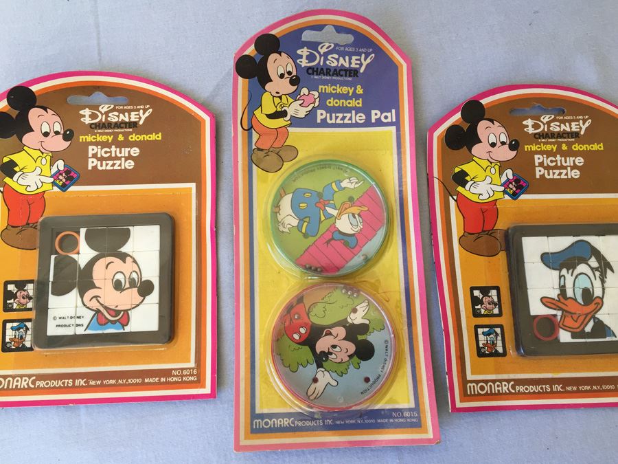 Disney Character Puzzles New On Card [Photo 5]