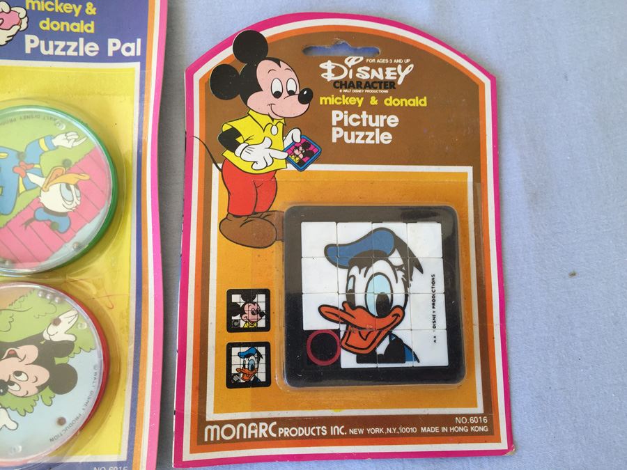 Disney Character Puzzles New On Card [Photo 8]