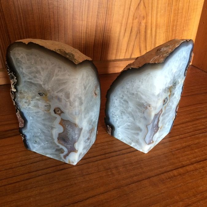 Brazilian Geode Bookends