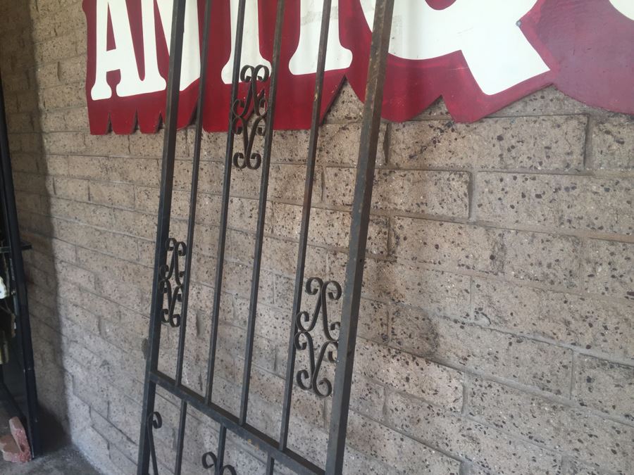 Large Wrought Iron Fence Section [Photo 2]