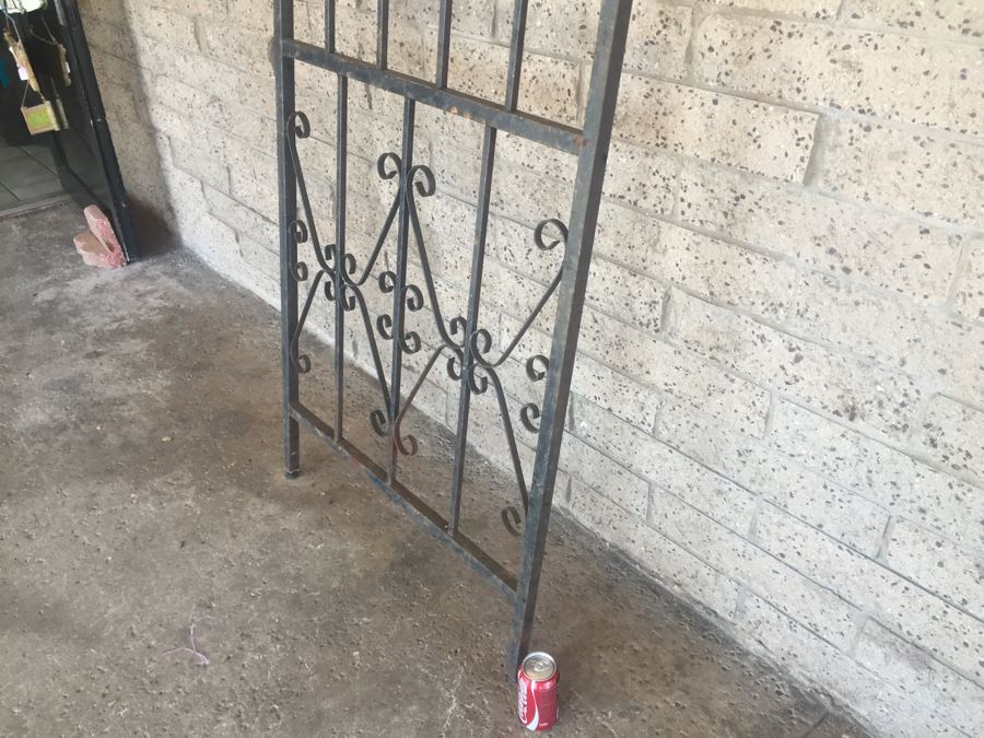 Large Wrought Iron Fence Section [Photo 3]