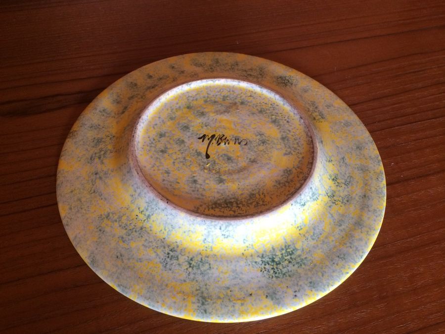 Signed Mid-Century Modern Plate [Photo 3]