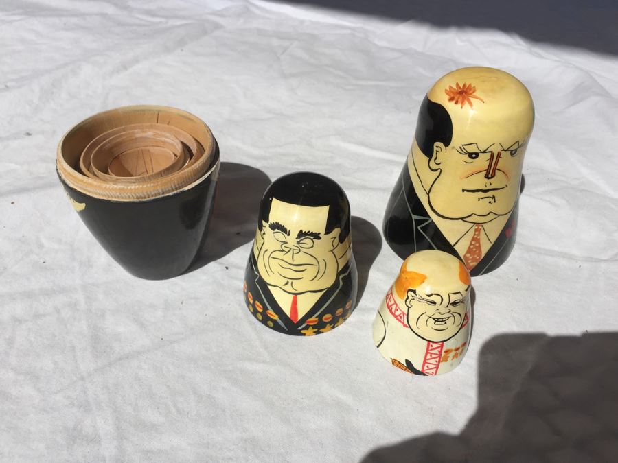 Vintage Nesting Dolls Russian And U.S. Themed Dolls [Photo 9]
