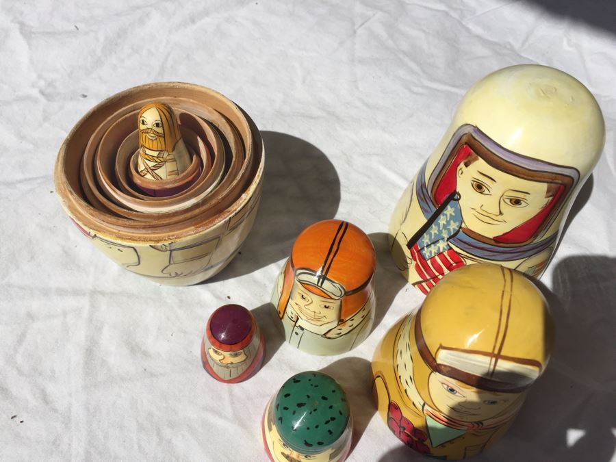 Vintage Nesting Dolls Russian And U.S. Themed Dolls [Photo 12]