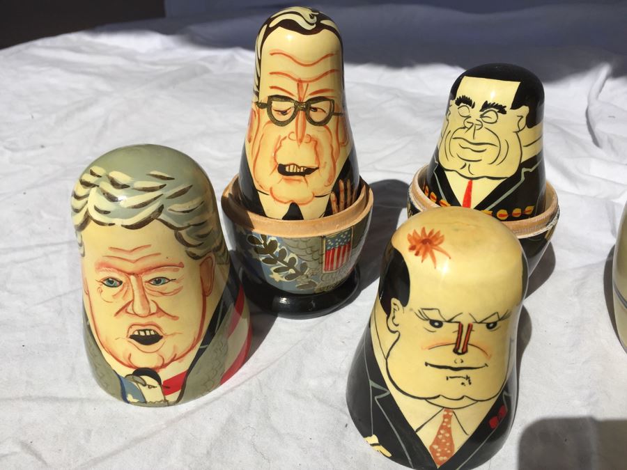 Vintage Nesting Dolls Russian And U.S. Themed Dolls [Photo 3]