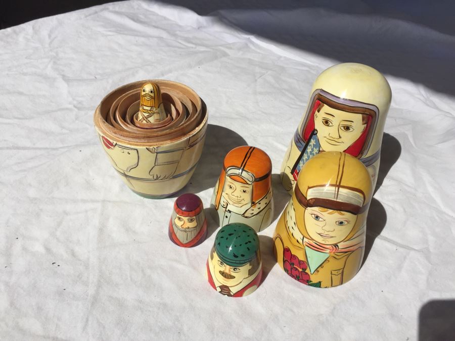 Vintage Nesting Dolls Russian And U.S. Themed Dolls [Photo 11]