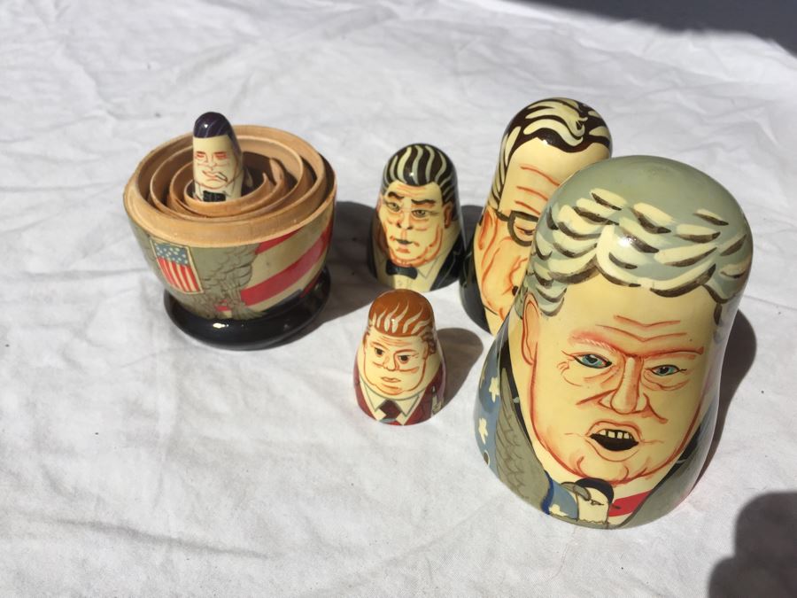 Vintage Nesting Dolls Russian And U.S. Themed Dolls [Photo 8]