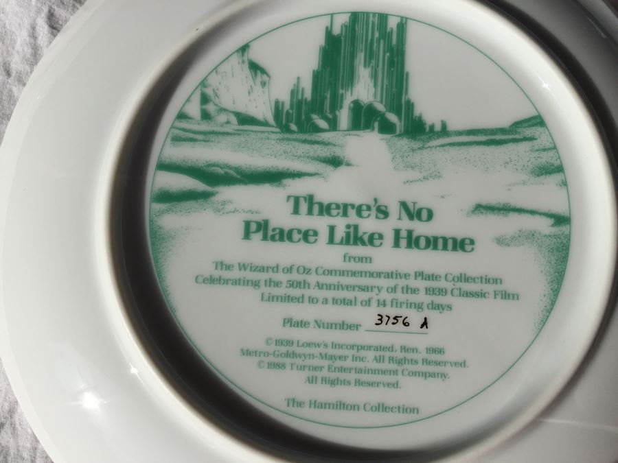 Wizard Of Oz Collectible Limited Edition Plates The Hamilton Collection Vintage 1988 [Photo 6]