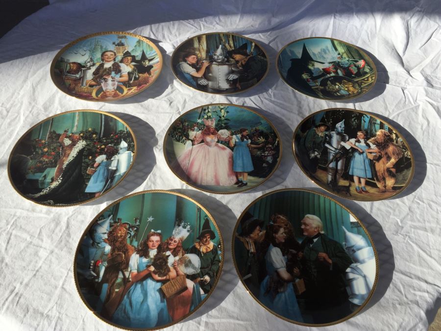 Wizard Of Oz Collectible Limited Edition Plates The Hamilton Collection Vintage 1988