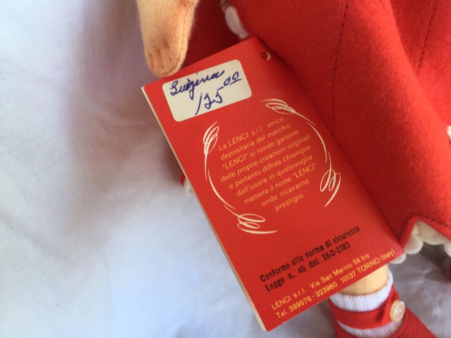 Vintage LENCI Italian Doll In Original Box With COA [Photo 7]