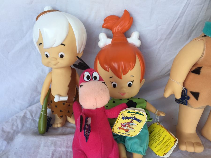Vintage Flintstones Vinyl Plush Toy Lot [Photo 4]