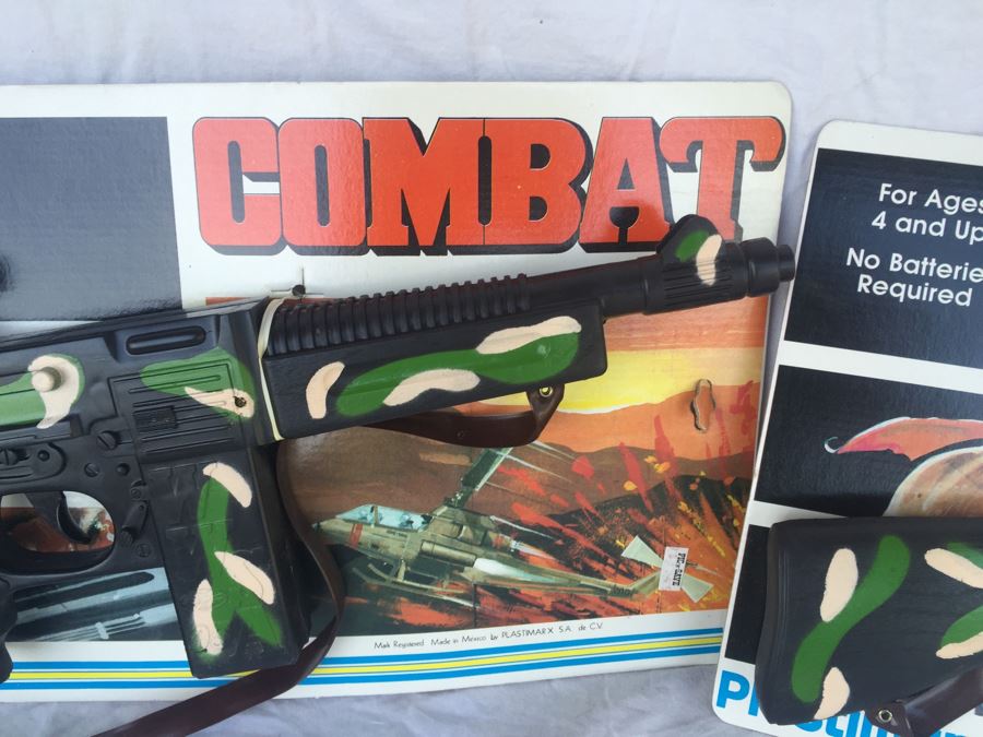 Combat Toy Rifles New On Card With RAMBO Look-A-Like By Plastimarx [Photo 4]