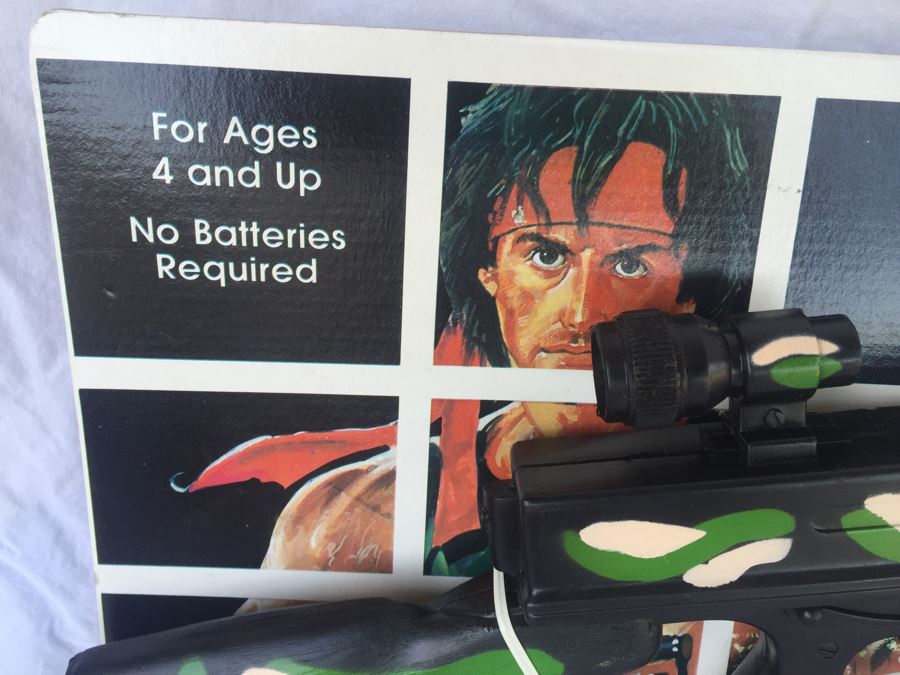 Combat Toy Rifles New On Card With RAMBO Look-A-Like By Plastimarx [Photo 3]