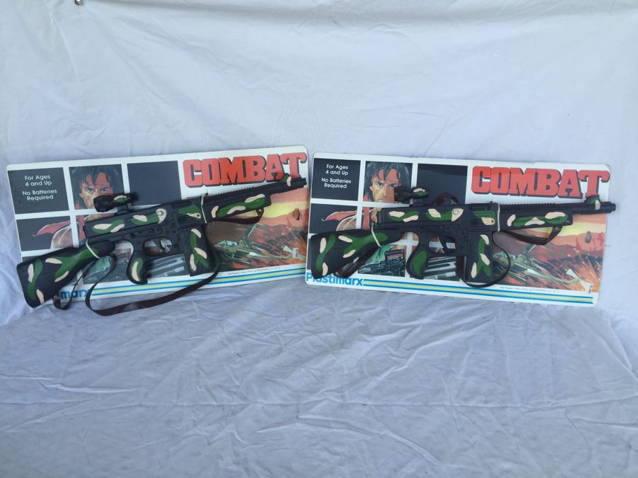 Combat Toy Rifles New On Card With RAMBO Look-A-Like By Plastimarx [Photo 1]